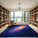 Galactic Spiral Nebula Area Rug