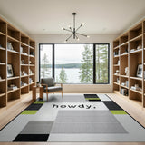 Howdy Dy. Geometric Modern Area Rug