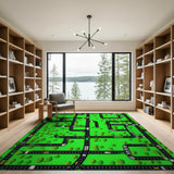 Green City Roads Kids Play Rug