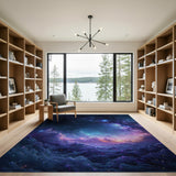 Multi-color and Patterns Cosmic Nebula Galaxy Area Rug