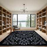 Blue and Teal Elegant Blue Persian Floral Area Rug