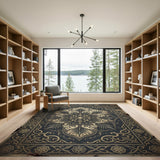 Distressed Vintage Mandala Area Rug