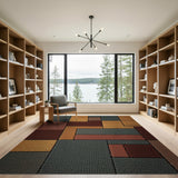 Geometric Modern Bold Geometric Multi-Color Block Area Rug