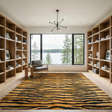 Tiger Stripe Orange Area Rug