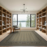 Gold Border Traditional Persian Area Rug