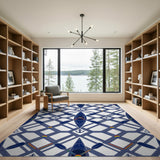 Kayak Lattice Rainbow Area Rug