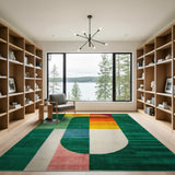 Vibrant Geometric Multi-Color No. 3 Area Rug