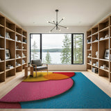Vibrant Overlapping Circle Tufted Rug