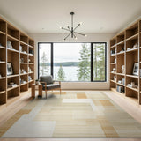 Geometric Modern Beige and Neutral Modern Beige Geometric Abstract Area Rug