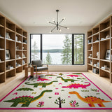 Dinosaur ABC Kids Area Rug