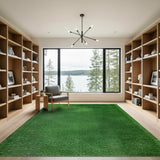 Abstract Area Lush Green Grass Shag Area Rug