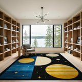 Cosmic Geometric Space Area Rug