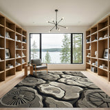 Distressed Fossil Grey Stone Rug