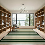 Beige Horizontal Stripe Area Rug