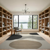 Abstract Organic Neutral Area Rug