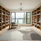 Abstract Area Beige Abstract Flow Area Rug
