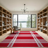 Bold Red Buffalo Plaid Area Rug