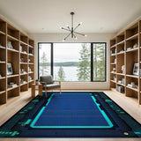 Neon Circuit Board Area Rug