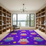 Whimsical Princess Cat Fairy Kids Area Rug