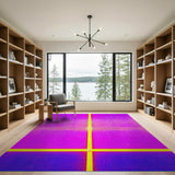 Vibrant Geometric Cross Multi-Color Area Rug