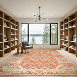 Red Heritage Tribal Heritage Tribal Area Rug
