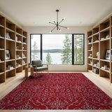 Elegant Red Elegant Red Persian Floral Area Rug