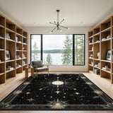 Celestial Gold Sunburst Area Rug