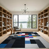 Multi-color and Patterns Geometric Modern Bold Geometric Multi-Color Area Rug