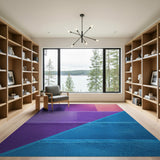 Vibrant Multi-Color Geometric Patchwork Rug
