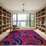 Bold Heritage Tribal Swirl Area Rug