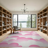 Dreamy Pink Clouds Area Rug