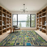Playful City Map Kids Area Rug