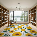 Sunflower Field Area Rug
