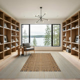 Brown Tan Geometric Dot Area Rug