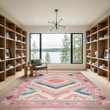 Heritage Tribal Pink Heritage Tribal Area Rug