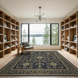 Traditional Persian Ornate Gold Floral Persian Area Rug