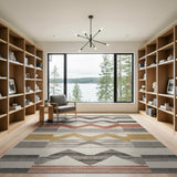 Multi-color and Patterns Multi-Color Zigzag Geometric Southwestern Rug