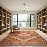 Terracotta Diamond Southwestern Area Rug