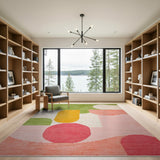 Geometric Modern Vibrant Multi-Color Geometric Abstract Area Rug