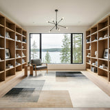 Abstract Area Abstract Beige Geometric Area Rug