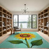 Vibrant Sunflower Area Rug