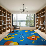 Fun Guitar Music Notes Kids Rug