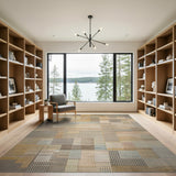 Textural Patchwork Neutral Area Rug