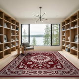 Traditional Persian Red Ornate Red Persian Floral Area Rug
