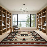 Southwestern Bear Tribal Area Rug
