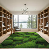 Lush Green Broccoli Florets Area Rug