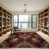 Red Cherub Masquerade Area Rug