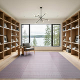 Pink Vertical Stripe Woven Area Rug