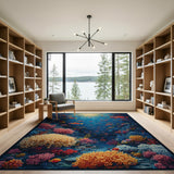 Sunlit Coral Reef Fish Area Rug