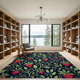 Strawberry Vines Area Rug